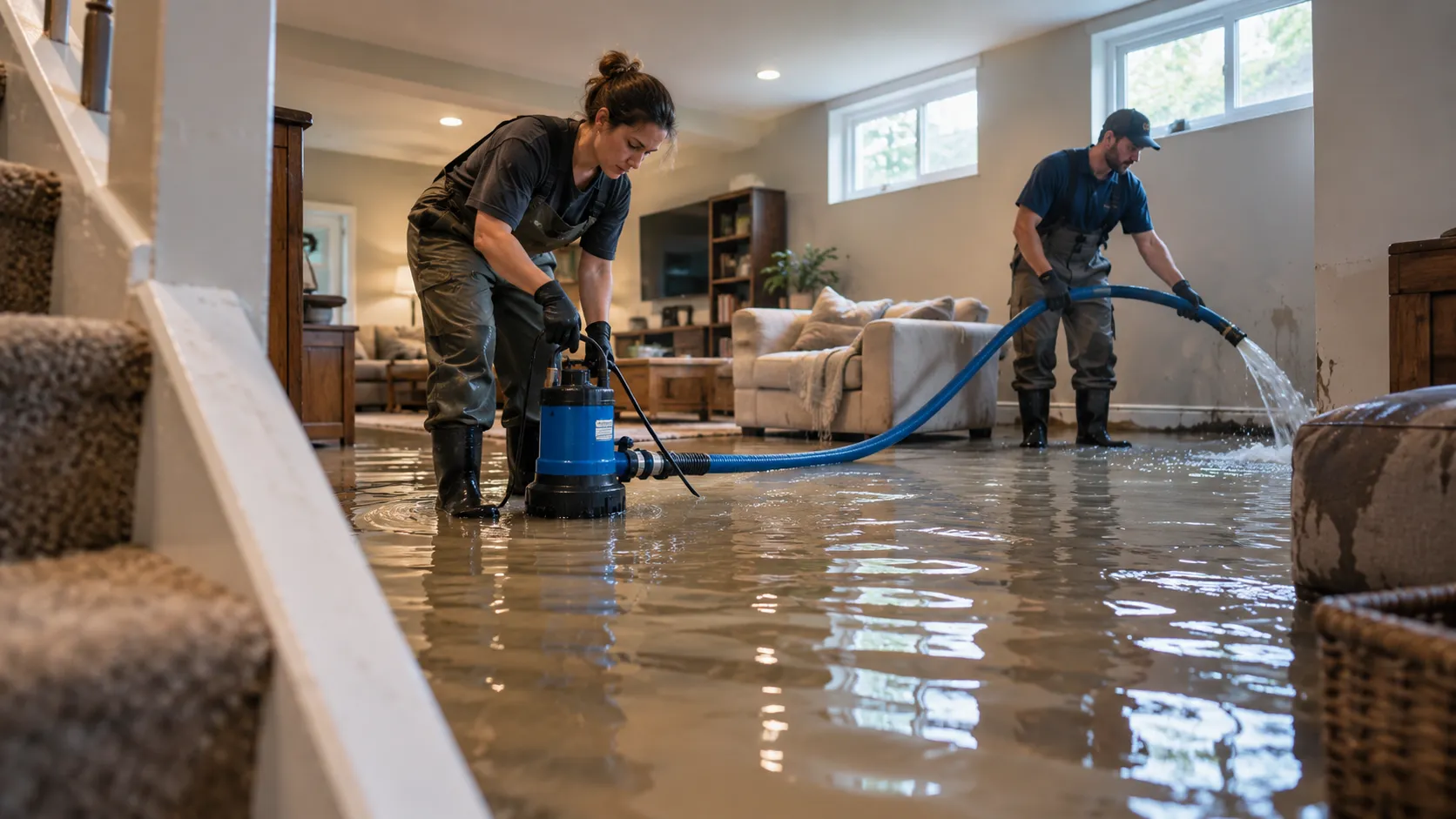 Flooded Basement Cleanup in San Jose, CA